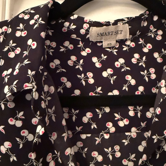 Smart Set Black Cherry Button Down Shirt - Picture 2 of 3